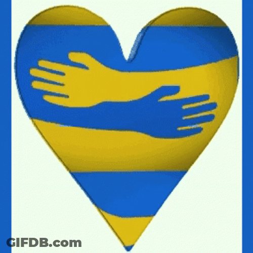 Hugging The Heart Of Ukraine GIF