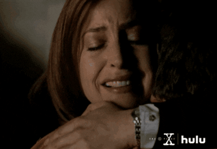 Hugging The X Files Crying GIF