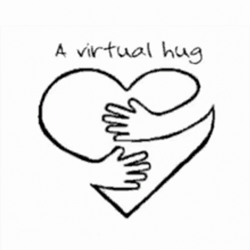 Hugging Virtual Animation GIF