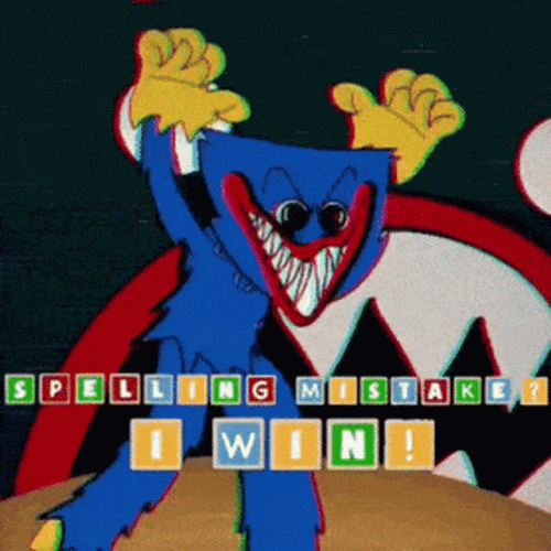 Huggy Wuggy Chasing Animation GIF