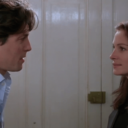 Hugh Grant And Julia Roberts Kissing GIF