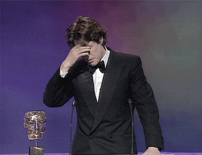 Hugh Grant Bafta Awards GIF