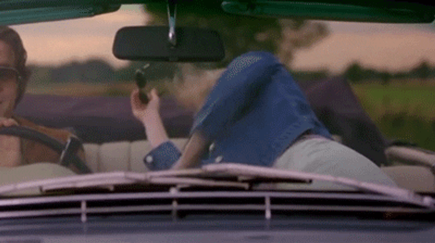 Hugh Grant Driving With Renee Zellweger GIF