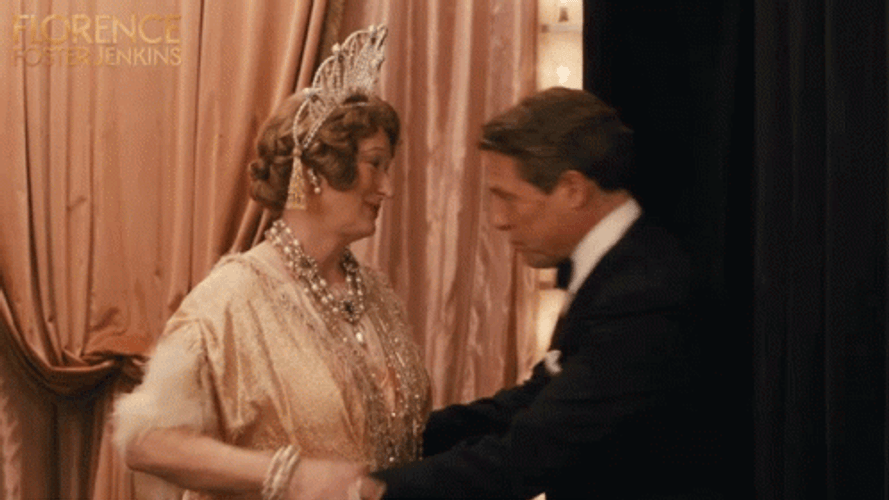 Hugh Grant Kissing Meryl Streep GIF