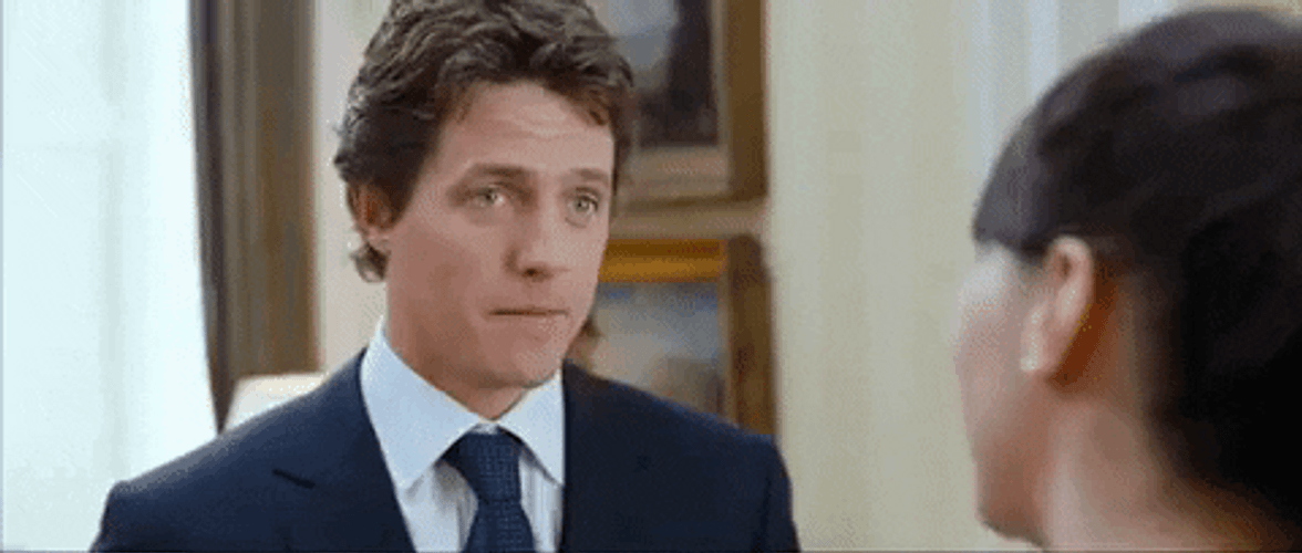 Hugh Grant Looking Around GIF