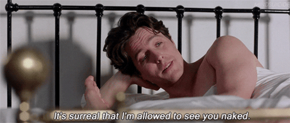 Hugh Grant Lying In Bed GIF