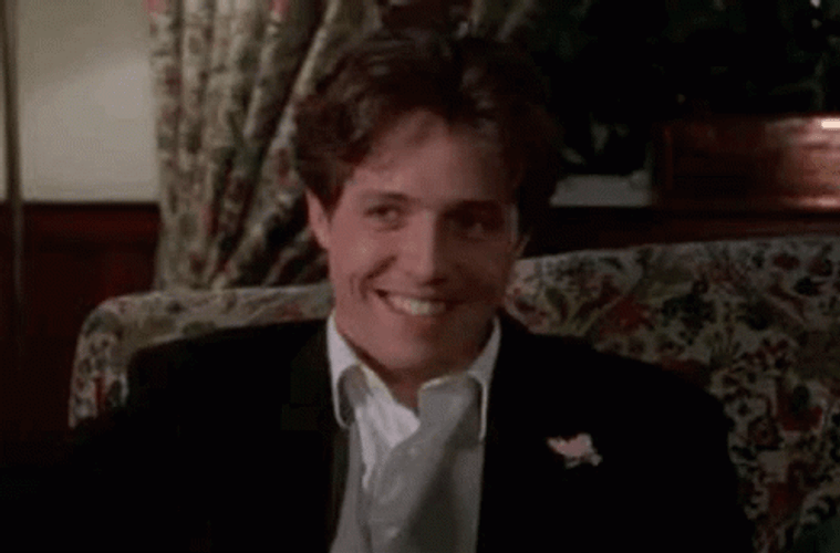 Hugh Grant Making Funny Faces GIF