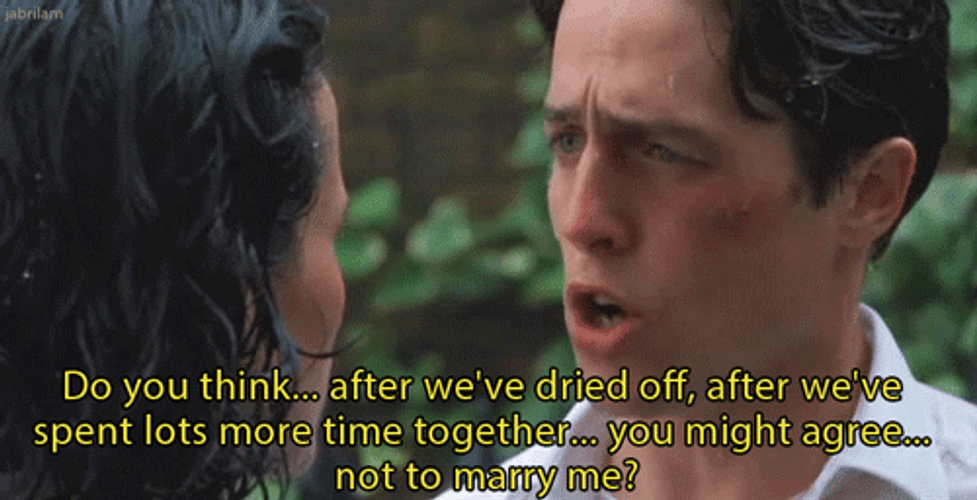 Hugh Grant Marriage Proposal GIF
