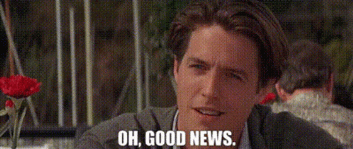 Hugh Grant Oh Good News GIF