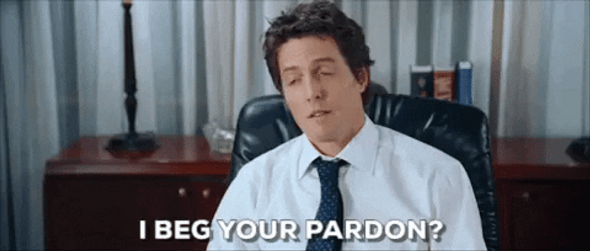 Hugh Grant Pardon GIF