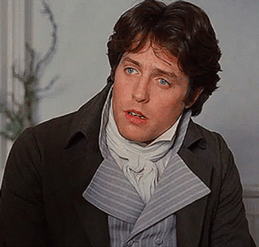 Hugh Grant Stares In Disbelief GIF