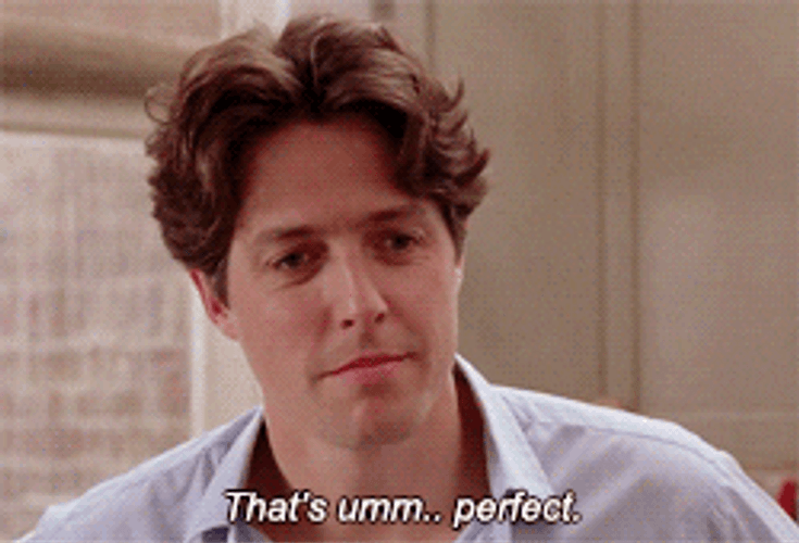Hugh Grant That's Perfect GIF