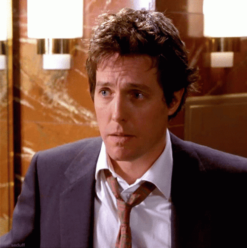 Hugh Grant Thinking GIF