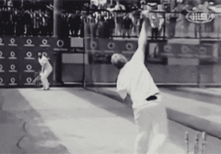 Hugh Jackman Look Alike Plays Cricket GIF