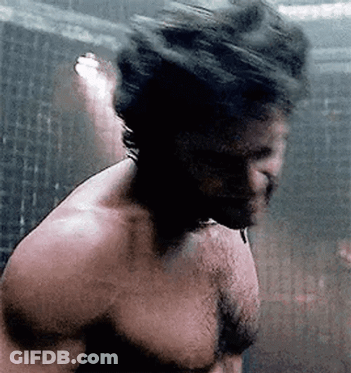 Hugh Jackman Wolverine Logan GIF