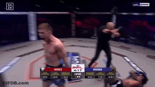 Hughes Vs Miranda Fight On DAZN GIF