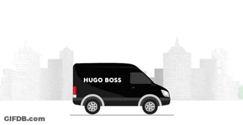 Hugo Boss Van And Airplane Advertisement GIF