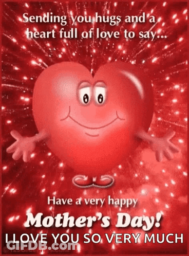 Hugs And Love For Mothers Day GIF