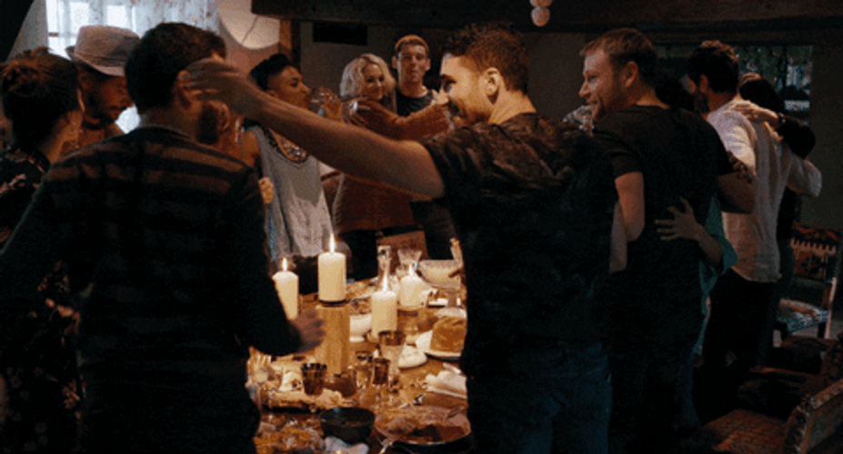 Hugs Friends Dinner Party Sense 8 Netflix GIF