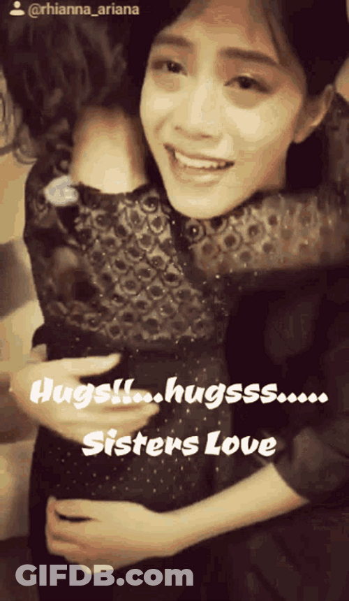 Hugs Love You Sister Baby Girl GIF