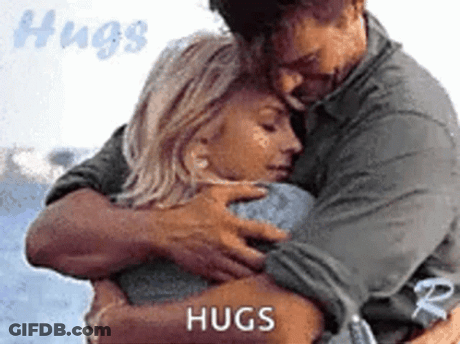 Hugs Romantic Sweet Couple Love GIF