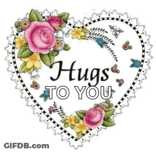 Hugs To You Thank You Friend GIF