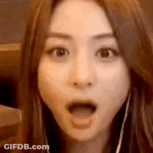 Huh Yun-Jin Cute Surprised Face GIF