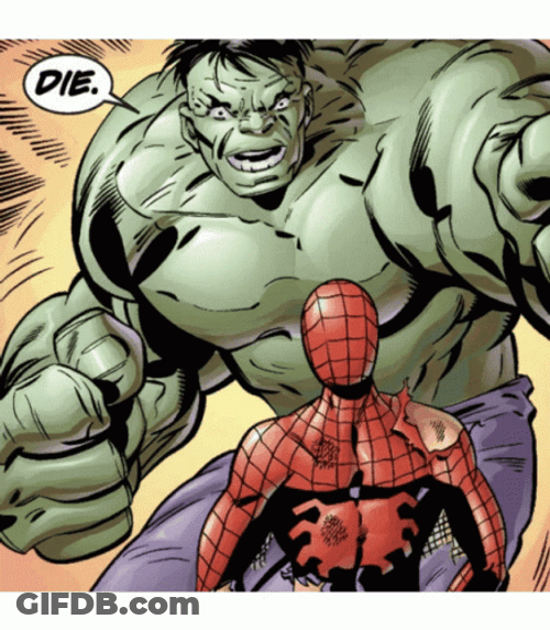 Hulk And Spiderman Meme GIF
