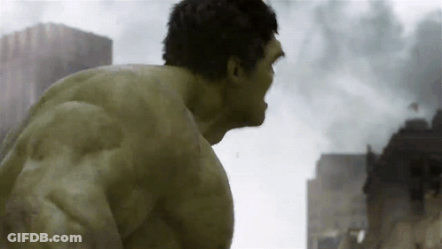 Hulk Back Close-Up City Background GIF