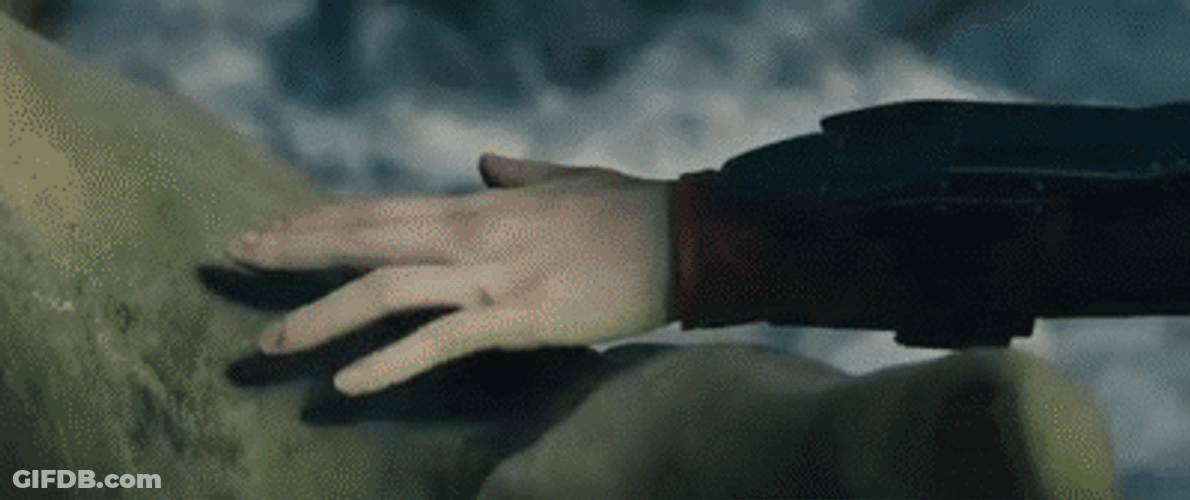 Hulk Being Touched By Black Widow GIF