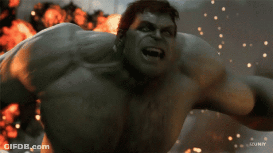 Hulk Entering Beast Mode GIF
