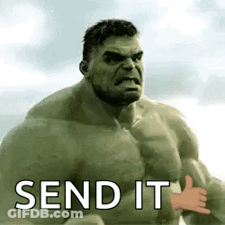 Hulk Giving Thumbs Up Send It GIF
