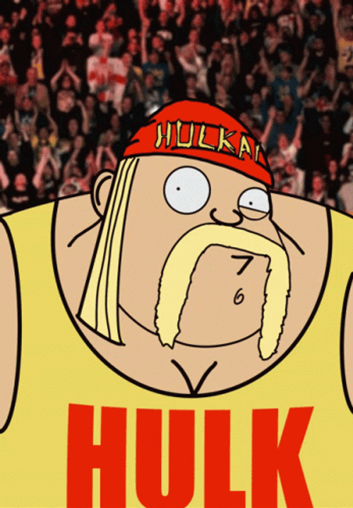 Hulk Hogan Brother Wacky Animation GIF