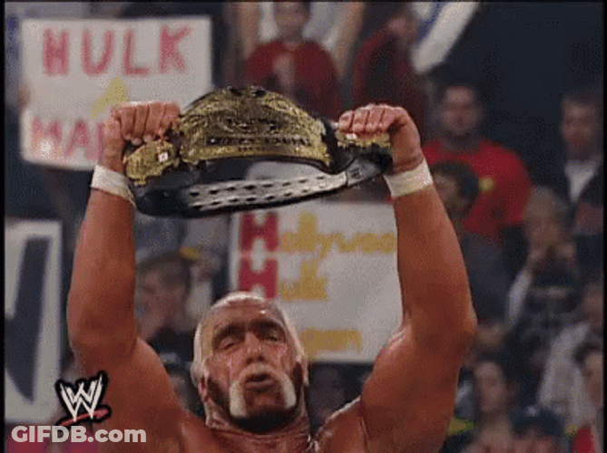 Hulk Hogan Champion GIF