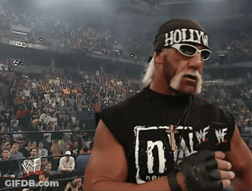 Hulk Hogan Headband Says Hollywood GIF