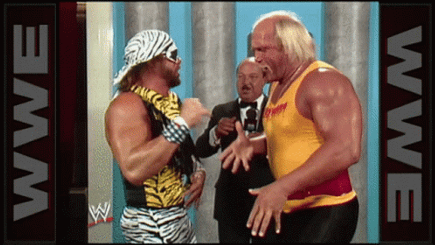 Hulk Hogan Randy Savage Brother Love GIF