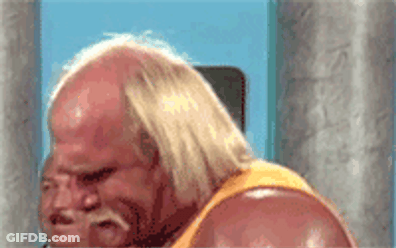Hulk Hogan Reaction With Eyes Closed GIF