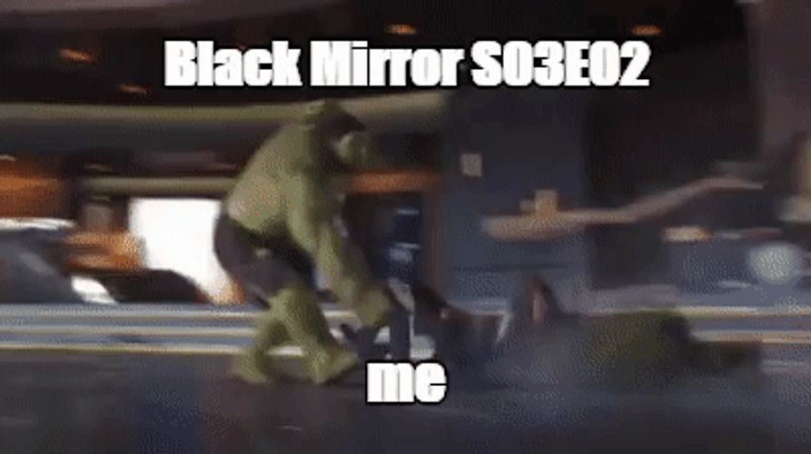 Hulk Smash Black Mirror S03E02 GIF