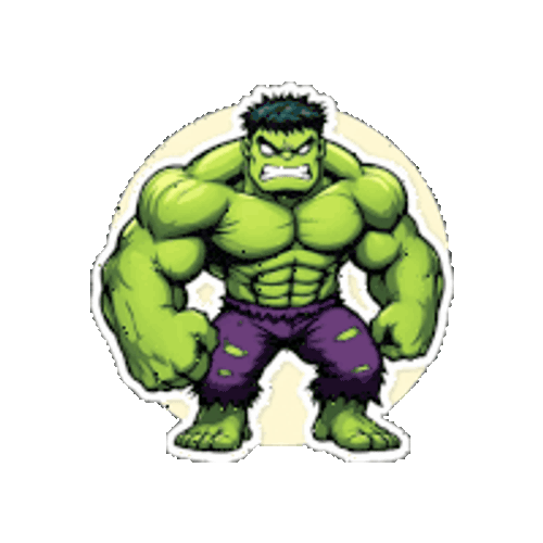 Hulk The Hulk Sticker GIF