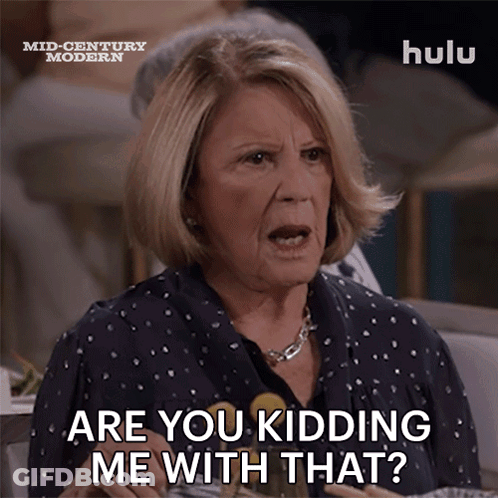 Hulu Ad Woman Says Are You Kidding Me GIF