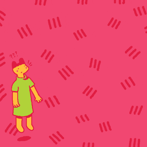 Human And Numbers Floating GIF