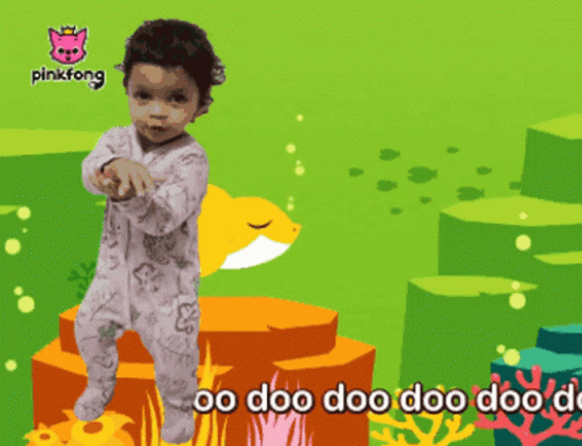 Human Baby Dancing Baby Shark GIF