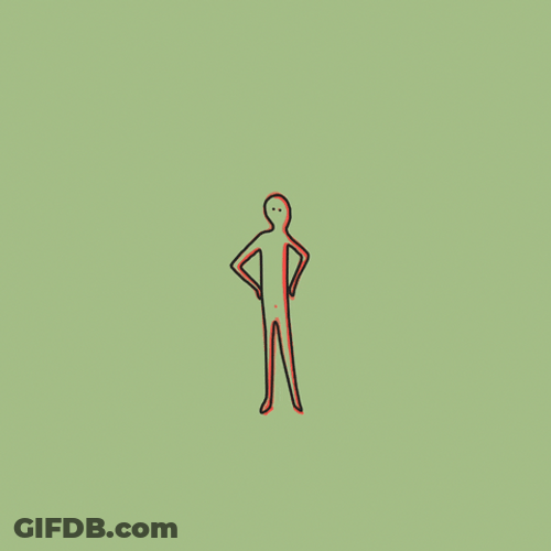 Human Figure Disintegrate GIF