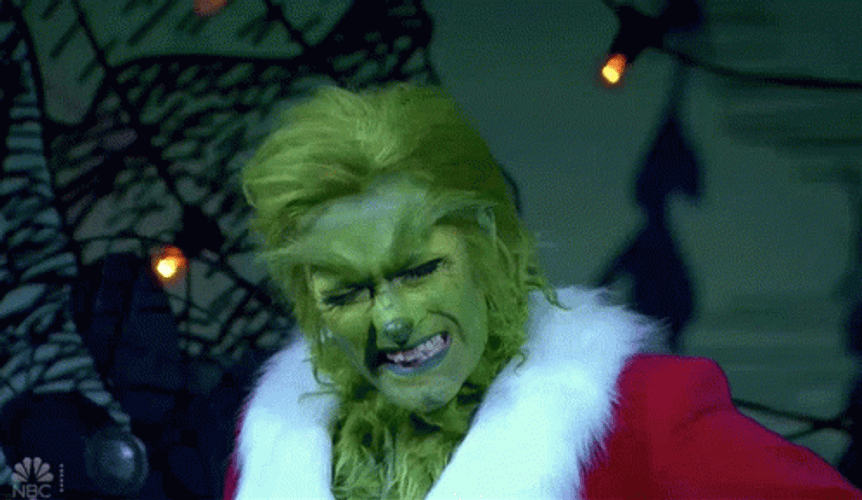 Human Grinch Smile Cosplay GIF