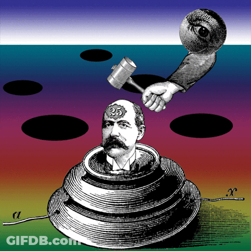 Human Whack A Mole Animation GIF
