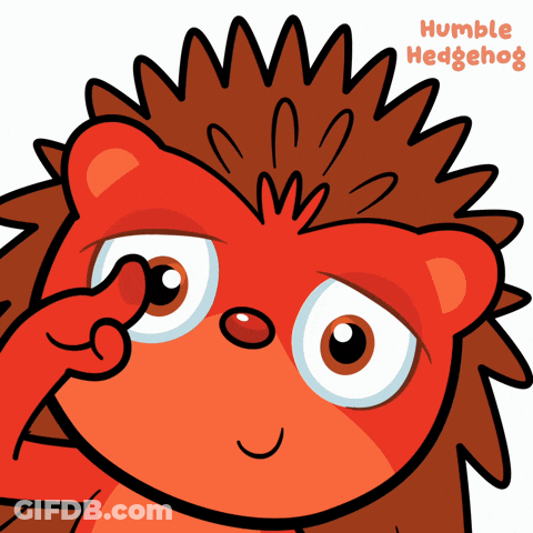 Humble Hedgehog Illustration GIF