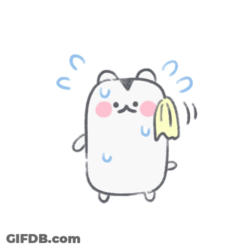 Humid Wiping Sweat GIF