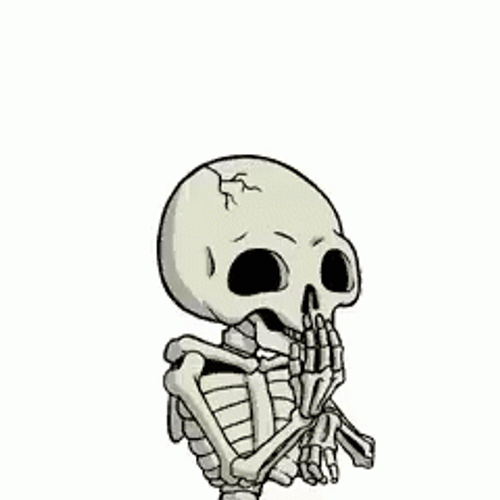 Humorous Laughing Skeleton GIF