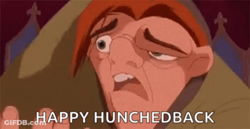 Hunchback Of Notre Dame Character Saying Happy Hunchback GIF