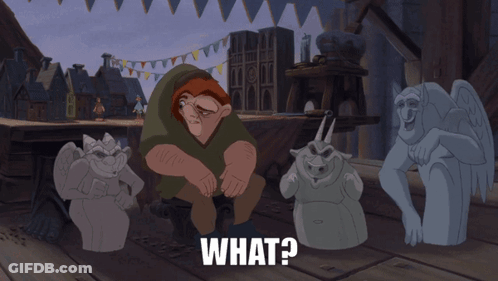 Hunchback Of Notre Dame Statues Saying What GIF